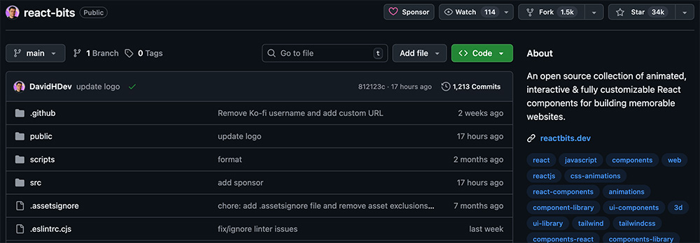 React Bits GitHub 저장소